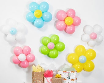 Kit de globos con flores en tonos pastel: decoraciones con globos para cumpleaños, globos florales para fiestas, decoraciones de cumpleaños fantásticas, globos para baby shower en tonos pastel
