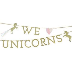 Unicorn Banner - Unicorn Birthday Decorations, Unicorn Garland, Unicorn Party Decorations, Unicorn Baby Shower, Unicorn Party Banner