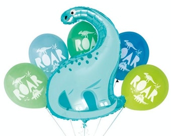 Palloncini Dinosauri per Copleanno 4 Anni, Decorazioni Bibo, Addobbi