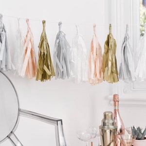 Blush Pink & Gold Tassel Garland - Rose Gold Wedding, Blush Wedding, Wedding Decor, Birthday Decorations, Party Decorations, Bridal Shower