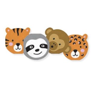 Safari Animal Napkins - Jungle Birthday Decorations, Wild One Birthday Napkins, Safari Birthday Decorations, Wild One Party Supplies