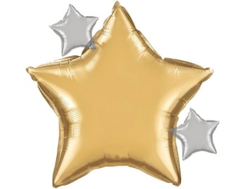 24" Star Balloon - Space Party Balloon, Star Baby Shower Decorations, Gender Reveal Party, Star Birthday Decorations, Star Party Supplies