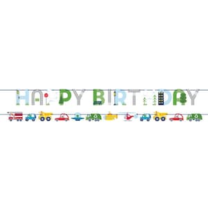 Transportation Banner Set, Vehicles Birthday Decorations, Traffic Jam Party Decor, Boy 1st Birthday, 2nd Birthday Kids, Cars & Trucks Party