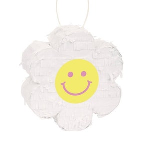 Mini Flower Piñata - Groovy Birthday Piñata, Flower Party Decorations, Daisy Party Supplies, Teen Girl Birthday Supplies, Hippie Party Favor