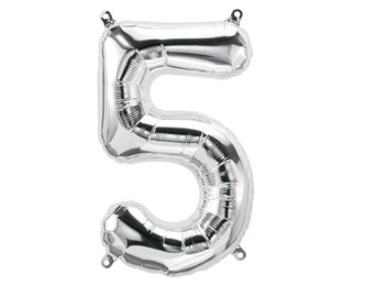 Balloons 5th Birthday Balloon 50th Anniversary Fifth Birthday 50th Birthday 51 Number Balloons Jumbo Balloon Five Balloon