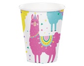 Llama Party Cups - Llama Birthday, Llama Cups, Llama Party Supplies, Llama Baby Shower, Party Tableware, Party Cups