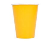 Yellow 9oz Paper Cups - Bee Baby Shower, Fiesta Party, Transportation Party, Paint Party, Construction Birthday, Party Cups, Birthday Cups