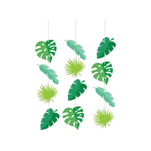Tropical Party Decorations - Luau Party Decorations, Tropical Bachelorette, Palm Leaf Party, Jungle Party,  Tropical Birthday Decorations