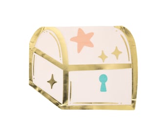 Treasure Chest Party Napkins, Mermaid Birthday Decorations, Mermaid Baby Shower Supplies, Ocean Party Decor, Mermaid Party Supplies