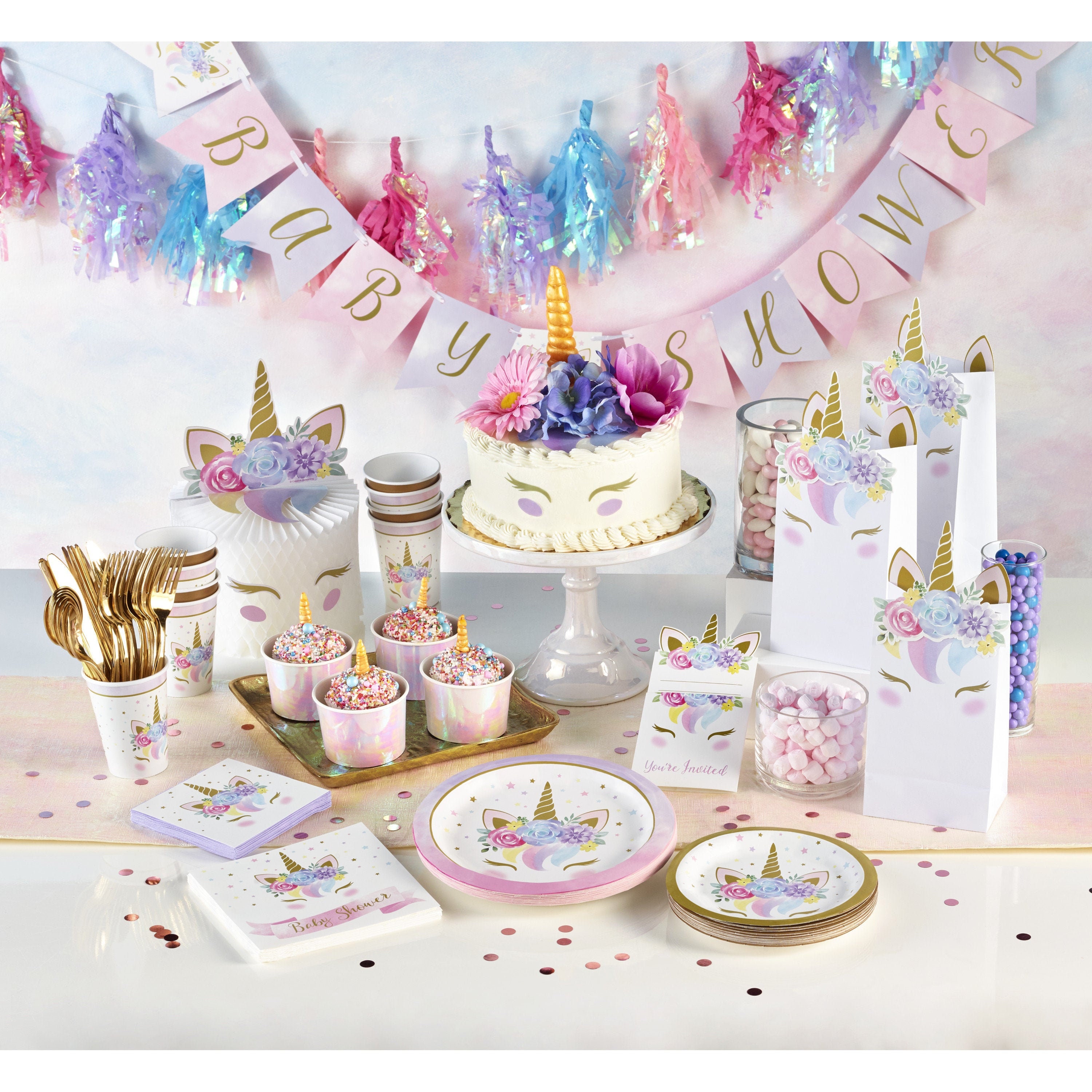 Unicorn baby sale shower banner