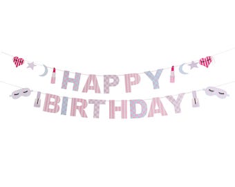 Übernachtungs-Party Banner, 183x111 Cm – Hintergrund-Deko Für Mädchen-Partys, Pyjama-Party, Geburtstag