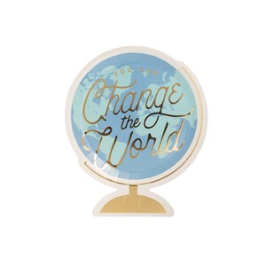 Globe Party Plates - Graduation Party Decorations, Back to School Party Supplies, First Day of School Party, Classroom Birthday Supplies