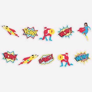 Superhero Banner - Comic Birthday Decorations, Superhero Party Supplies, Hero Baby Shower, Superhero Birthday, Party Garland, Party Decor