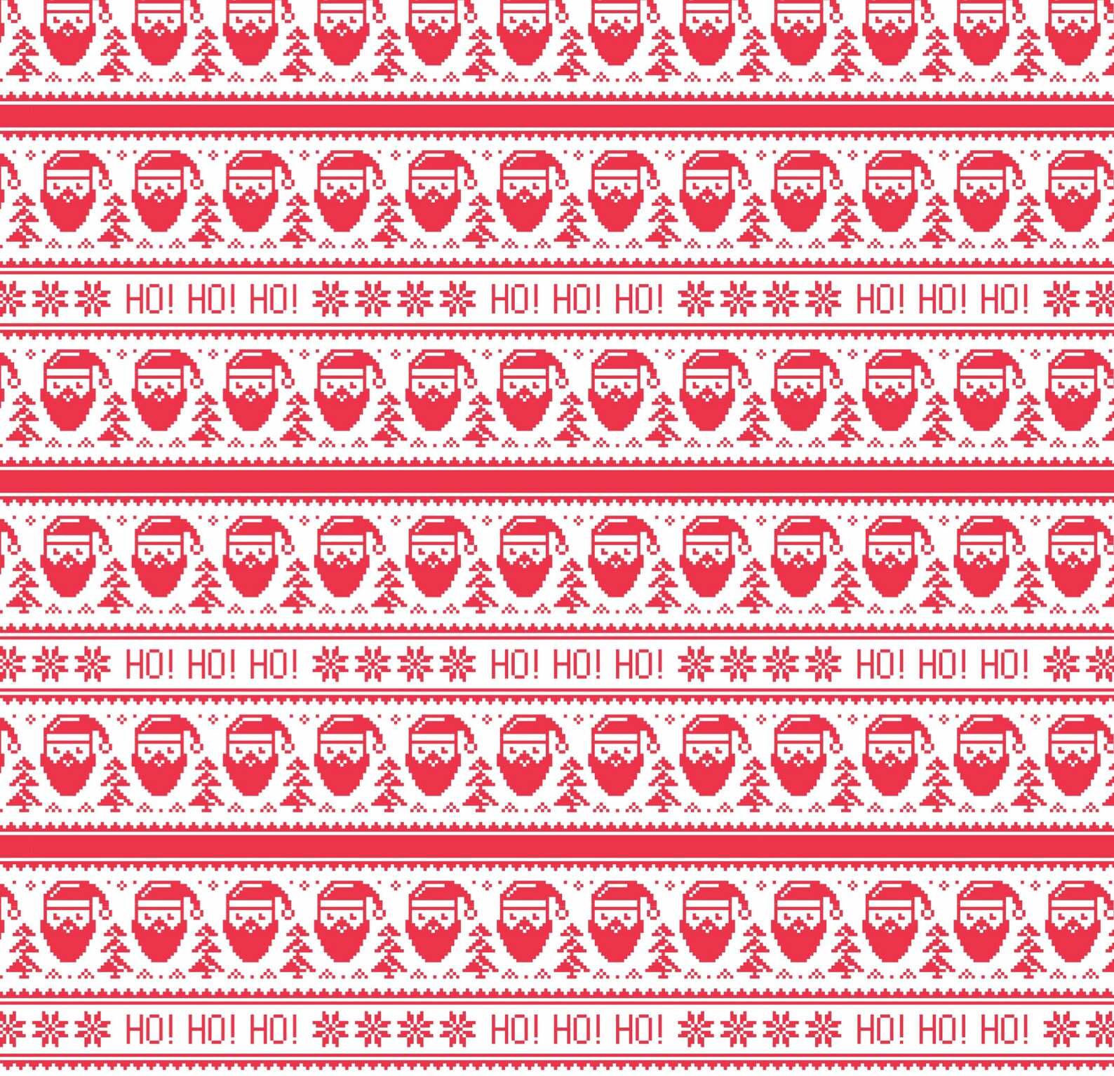 Santa Wrapping Paper Ugly Sweater Party Santa Gift Wrap Etsy
