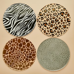Safari Animal Party Plates - Jungle Birthday Decorations, Zoo Party Supplies, Wild One Birthday, Safari Baby Shower, Disposable Paper Plates