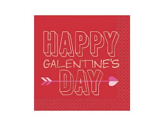 Galentines Party Napkins - Galentines Day Party, Galentines Party Decor, Galentines Tableware, Valentines Singles Party, Galentines Supplies