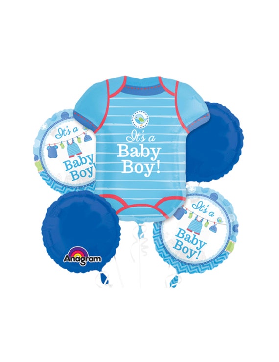Bouquet Globos Decoración Baby Shower Niño Azul – tienda