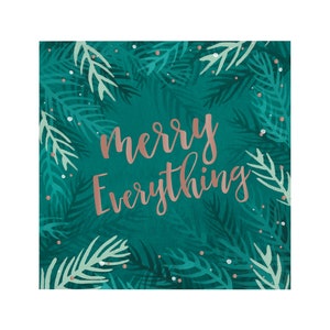 Holiday Napkins - Winter Napkins, Winter Wedding, Holiday Party, Holiday Napkins, Merry Everything, Christmas Party Napkins, Office Party