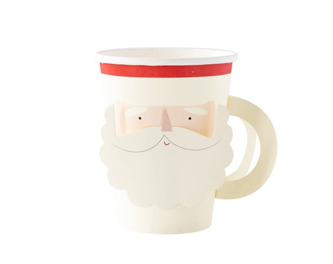 Classic Christmas Icon Cups (set of 8), Holiday Paper Cups With Cute ...