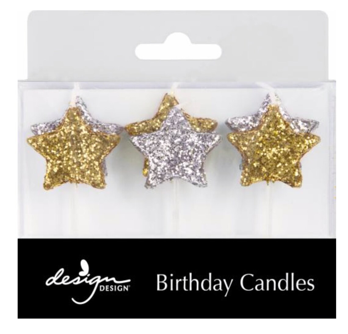 Star Birthday Candles Party Candles Gold Party Supplies Etsy