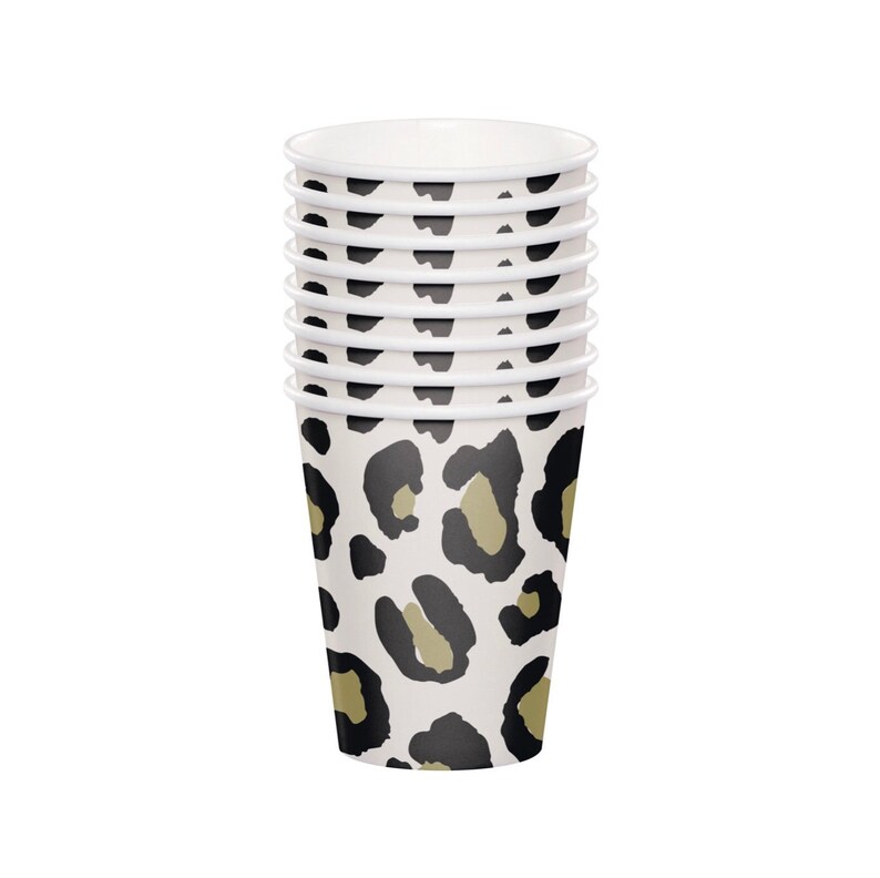 Leopard Cups Leopard Party Decorations Cheetah Birthday Decorations Leopard Birthday Animal Print Party Decor Jungle Party