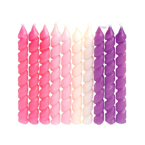 Party Candles - Birthday Candles, Cupcake Topper, Unicorn Party, Mermaid Party, Princess Party, Donut Party, Ice Cream Party, Spiral Candles