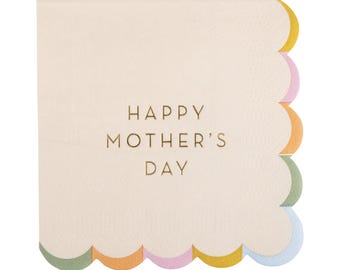 Happy Mothers Day Servietten 18ct - Muttertagsbrunch Brunch, erste Muttertagsparty, glückliche Muttertagsparty, Papierservietten, beste Mutter aller Zeiten