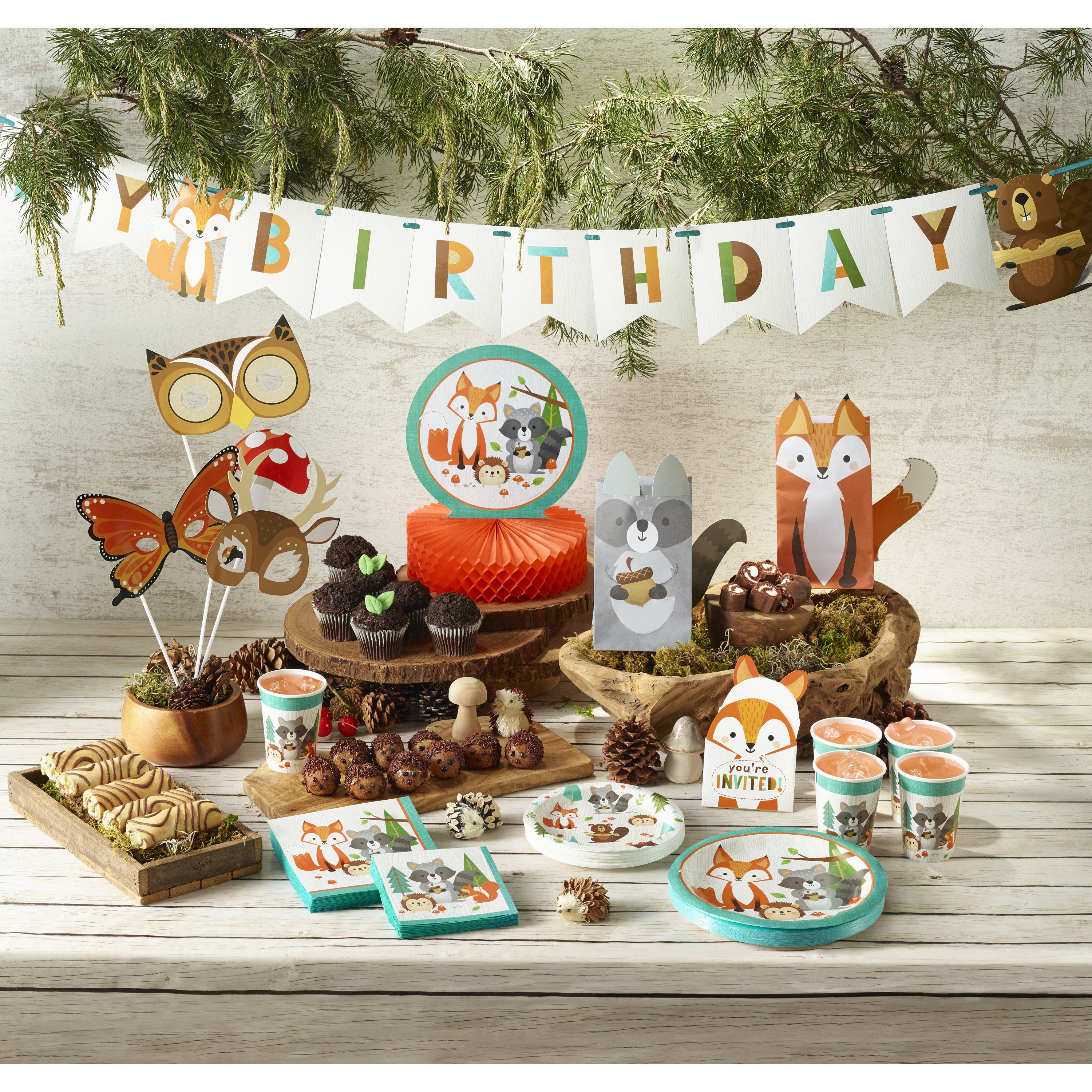 Serviettenringe Waldtiere 12 Stück - Niedliche Holztier Ringhalter Für Babyparty & Dschungel Theme
