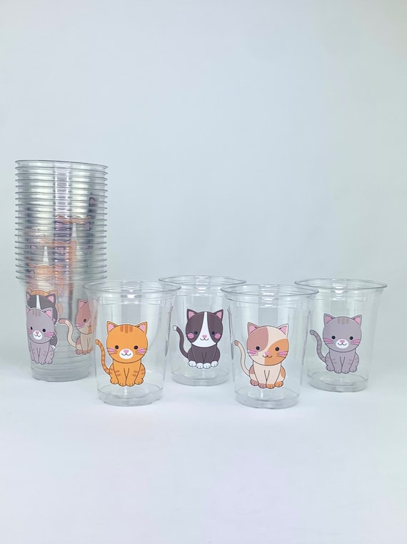 Kitty Cat Party Cups 24ct Plastic Drink Cups Kitten Party Decor Cat  Birthday Supplies Party Decorations Favor Containers Baby Shower Girl -  Etsy Israel