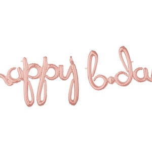 76&quot; Rose Gold Birthday Balloon - Rose Gold Party Decorations, Birthday Decorations, Birthday Balloon, First Birthday, Rose Gold Balloon