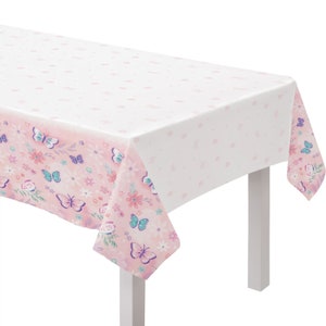 Butterfly Party Tablecloth - Butterfly Birthday Tablecloth, Butterfly Party Decorations, Garden Table Decorations, Butterfly Baby Shower