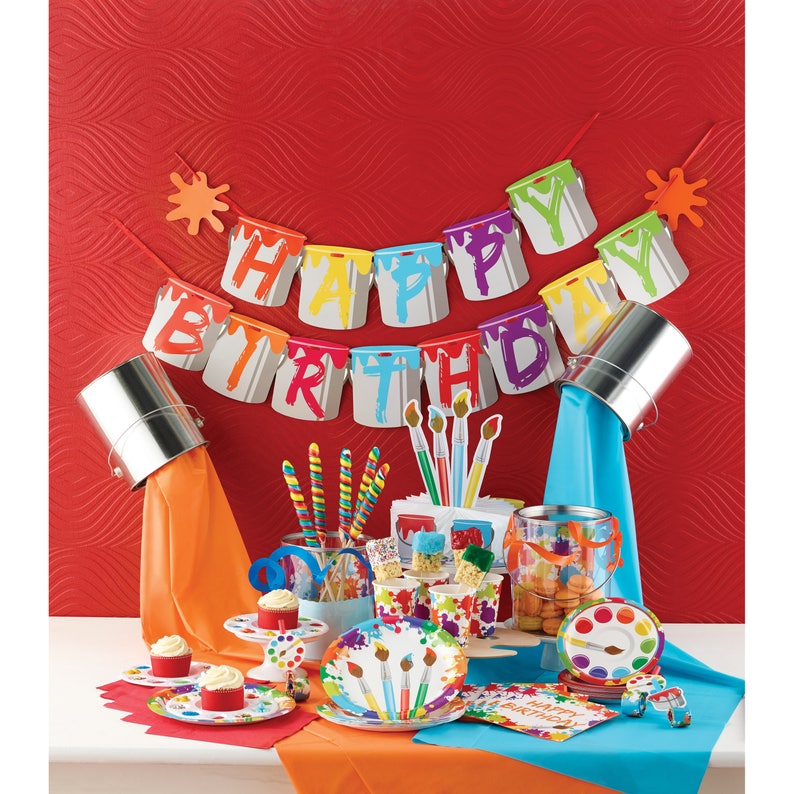 Colorful Art Birthday Party Theme Ideas for Young Artists