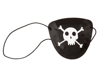 Benda per occhio a forma di pirata, 8 pezzi - Bomboniere per feste a tema pirata, Bomboniere per compleanni a tema pirata, Decorazioni per feste a tema pirata, Articoli per compleanni a tema pirata, Bomboniere per feste a tema pirata