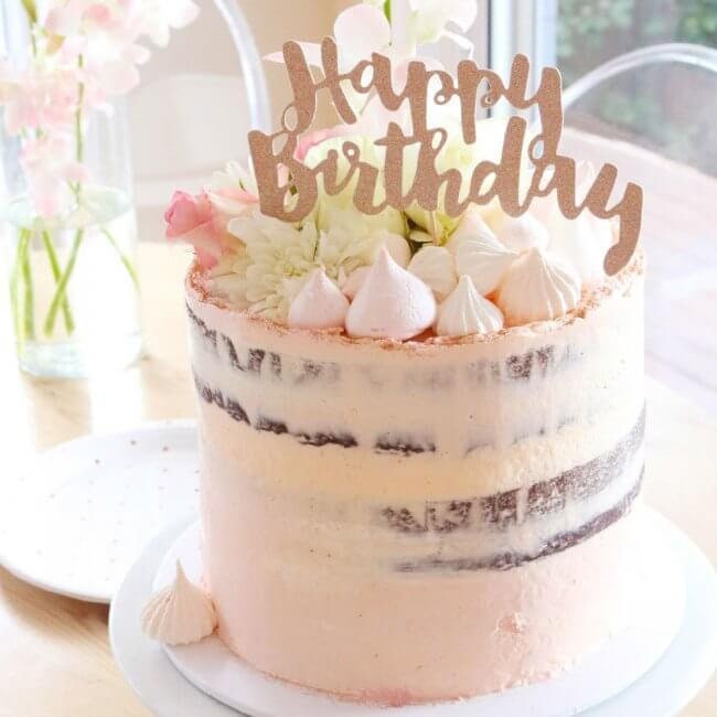 Tortenaufsatz 'Happy 30th Birthday' In Silber-glitzernd – Kuchendekoration Zum 30. Geburtstag