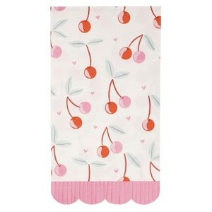 Cherry Party Napkins - Cherry Birthday Party, Valentine Napkins, Cherry Baby Shower, Fruit Party Supplies, Bachelorette Party, Paper Napkins