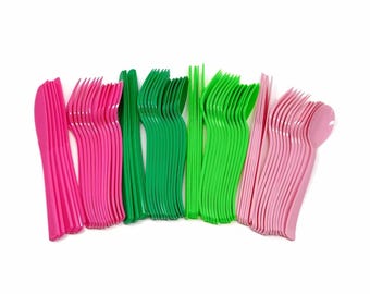 Melon Party Cutlery - Watermelon Birthday, One in a Melon, First Birthday, Fruit Party, Party Decorations, Fruit Birthday, Watermelon Party