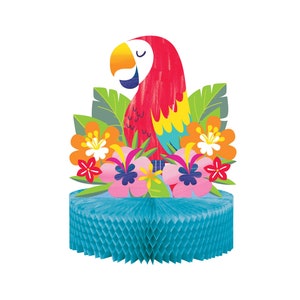 Tropical Party Centerpiece - Luau Party Decor, Tropical Birthday, Luau Birthday, Hawaiian Party, Tropical Party Decorations, Party Supplies