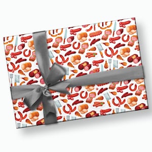 Papier cadeau viande - Papier cadeau amusant, cadeau pour homme, cadeau pour lui, cadeau petit ami, papier cadeau, papier cadeau adulte, papier cadeau