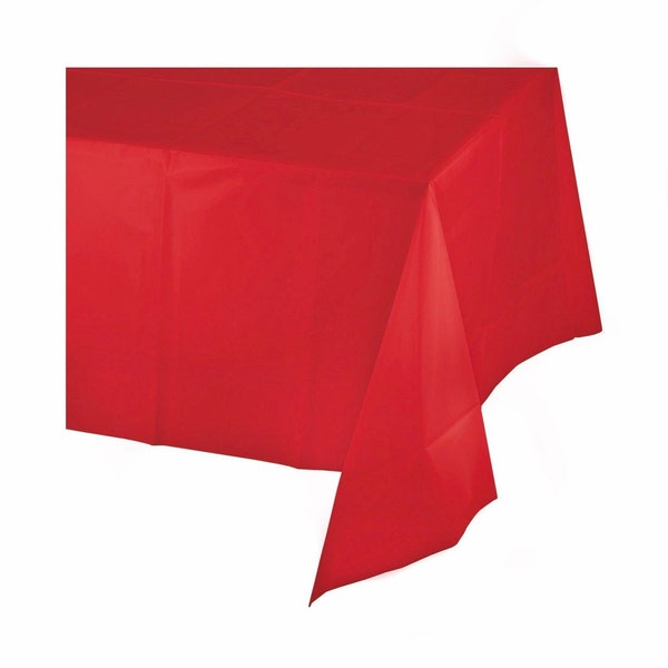 Red Table Cloth Etsy