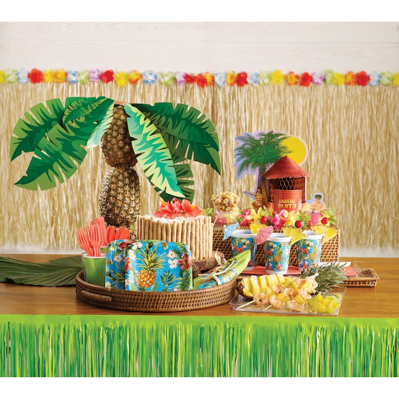 33 Palm Tree Balloon Luau Party Decorations Hawaiian  Etsy