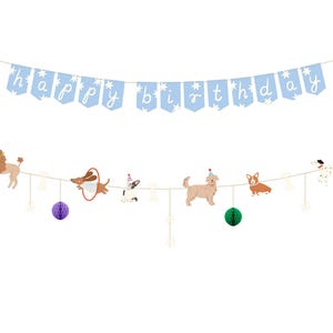 Puppy Birthday Banner 6.8ft - Dog Birthday Decorations, Puppy Party Supply, Pawsome Party Decorations, Adopt a Pet, Let&#39;s Pawty Decorations