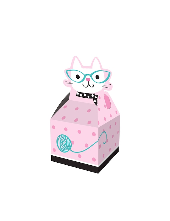 Kitten Favor Boxes - Cat Party Favors, Kitty Party, Kitty Cat Birthday, Kitten Party, Kitty Cat Party, Kitten Party Favors, Cat Birthday