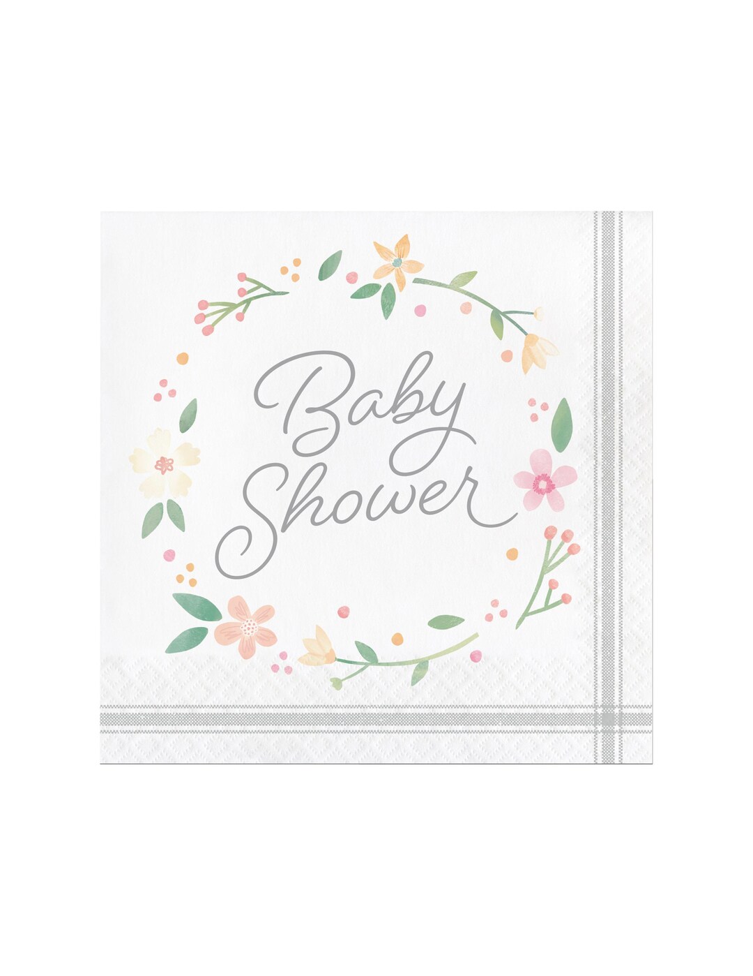 Floral Baby Shower Napkins Boho Floral Baby Shower Shower Etsy