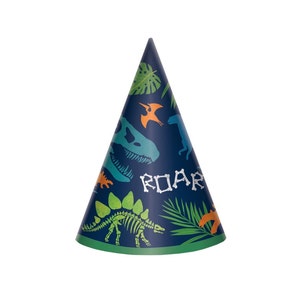 Dinosaur Party Hats - Dinosaur Party Favors, Dinosaur Birthday, Birthday Favors, Party Decorations, Birthday Decorations, Birthday Hats