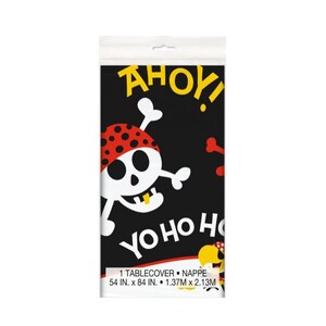 Pirate Party Tablecloth - Pirate Party Decorations, Table Decorations, Pirate Party Supplies, Birthday Decorations, Pirate Birthday Supplies
