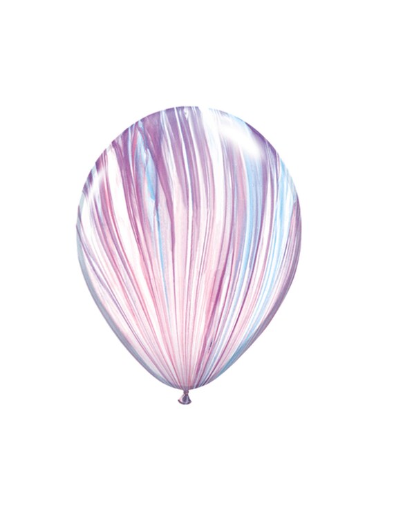 Purple Party Balloons Mermaid Party Purple Balloons Agate Etsy
