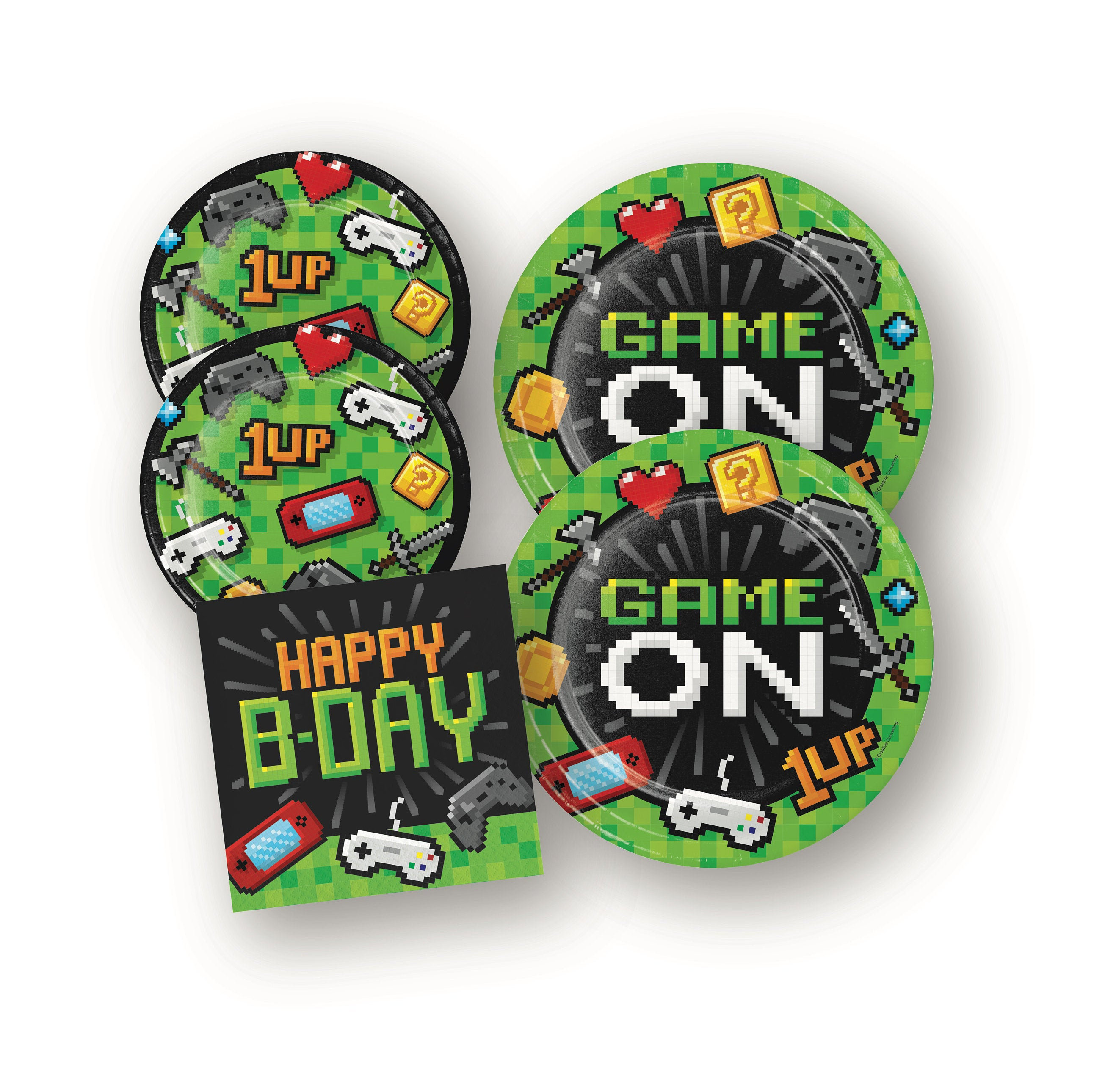 Video Game Party Pack - Gaming Party, Gaming Birthday, Video Gamer Birthday, Party Decorations, Birthday Decorations, Game On Party Supplies