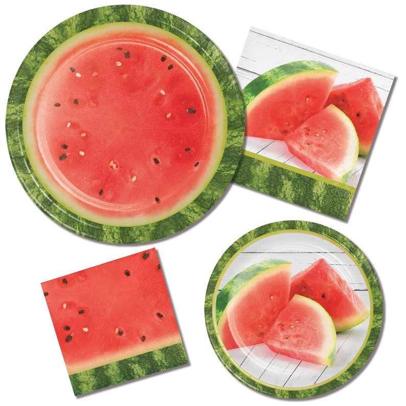 20Pcs Watermelon Paper Napkin Disposable Party Tableware For Wedding Party Decor