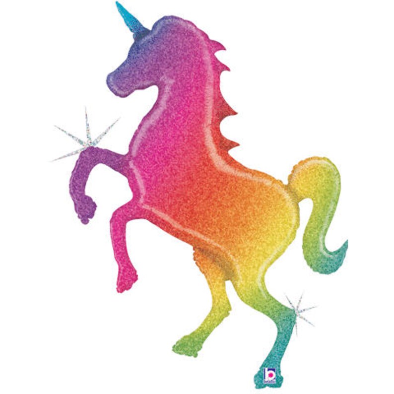 Glitter Balloon Unicorn Birthday Balloon Unicorn Party Balloon 54 Unicorn Balloon Rainbow Party Decorations Unicorn First Birthday