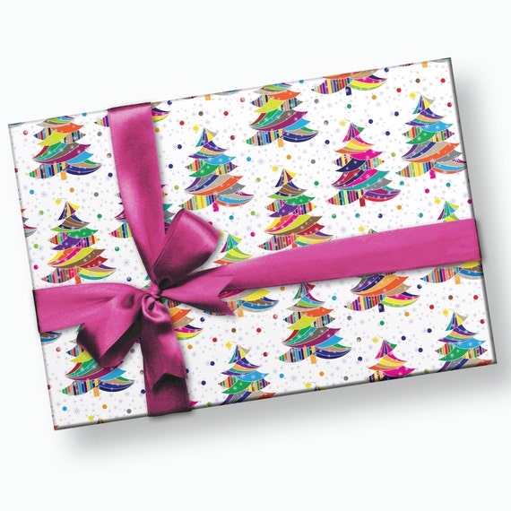 Rainbow Star Wrapping Paper, Birthday Wrapping Paper, Set of 3, 20 x 29  Sheets